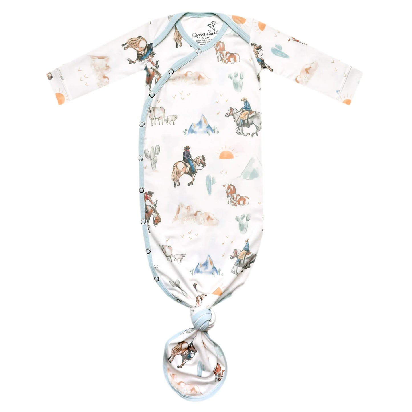 Copper Pearl Newborn Knotted Gown