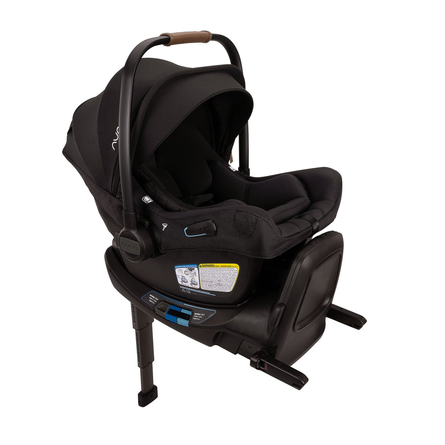 Nuna PIPA Aire RX Infant Car Seat with RELX Base - Caviar