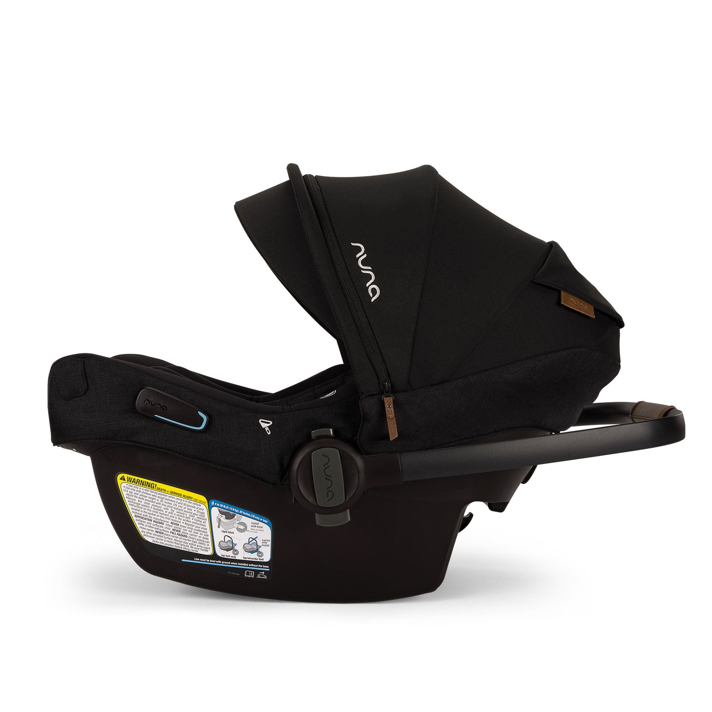 Nuna PIPA Aire RX Infant Car Seat with RELX Base - Caviar
