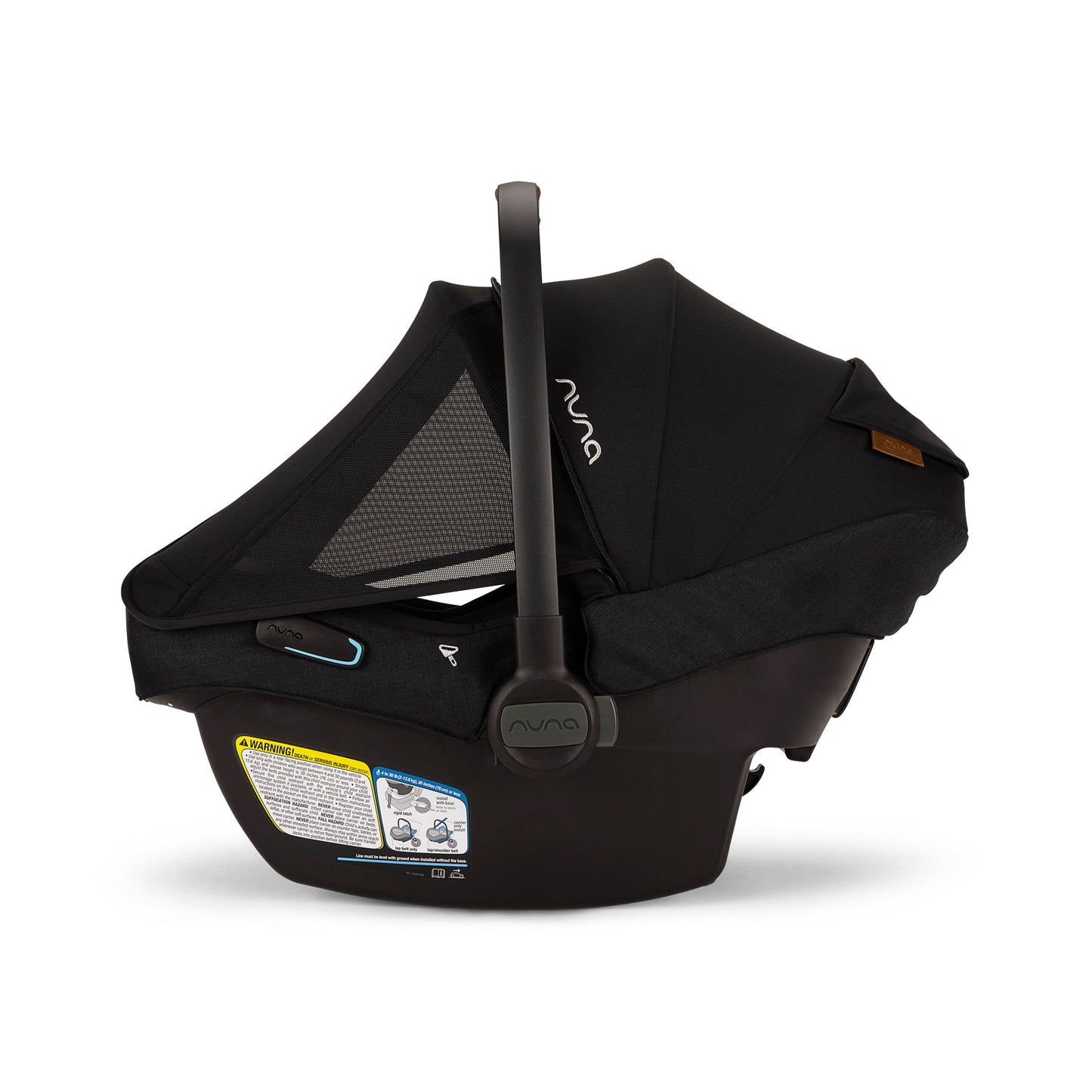 Nuna PIPA Aire RX Infant Car Seat with RELX Base - Caviar