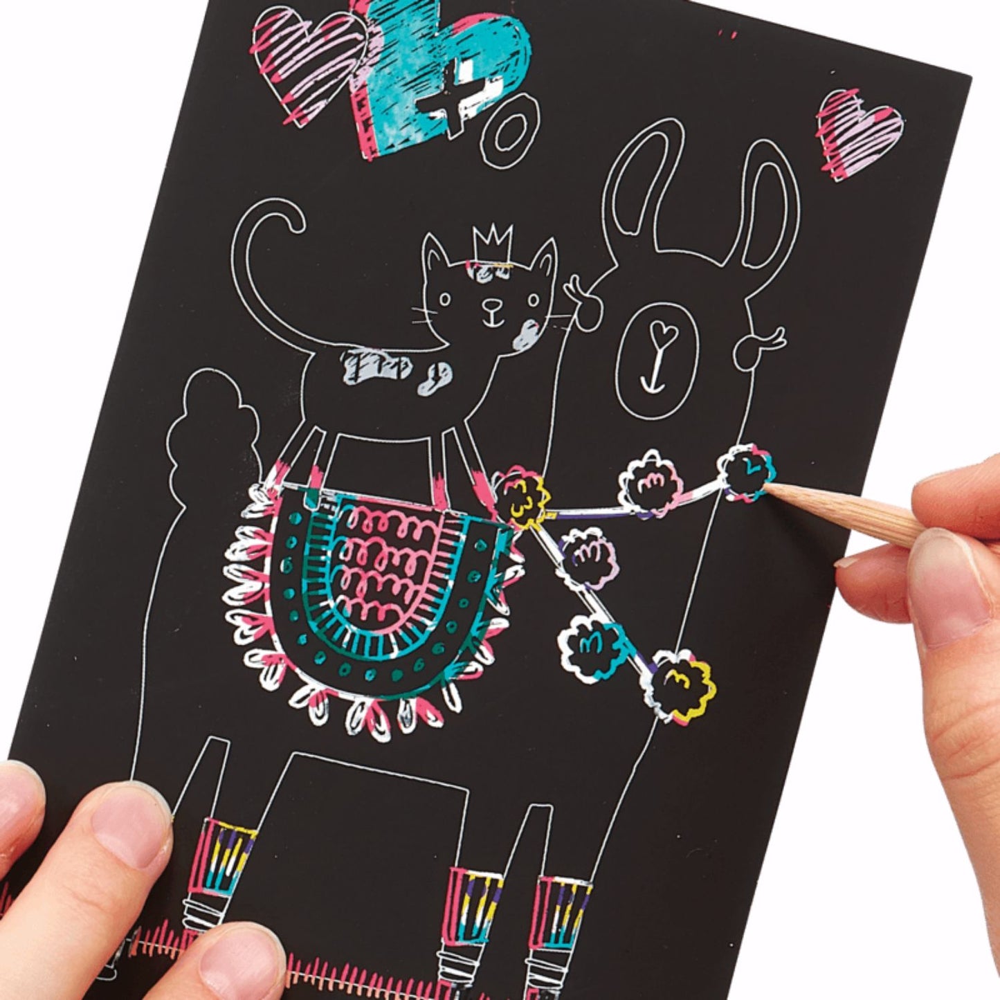 OOLY Mini Scratch and Scribble Art Kit - Funtastic Friends