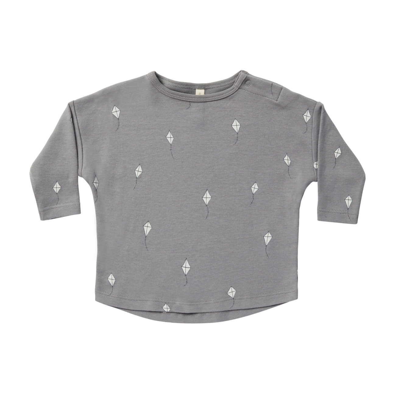 Quincy Mae Long Sleeve Tee - Kites - Lagoon