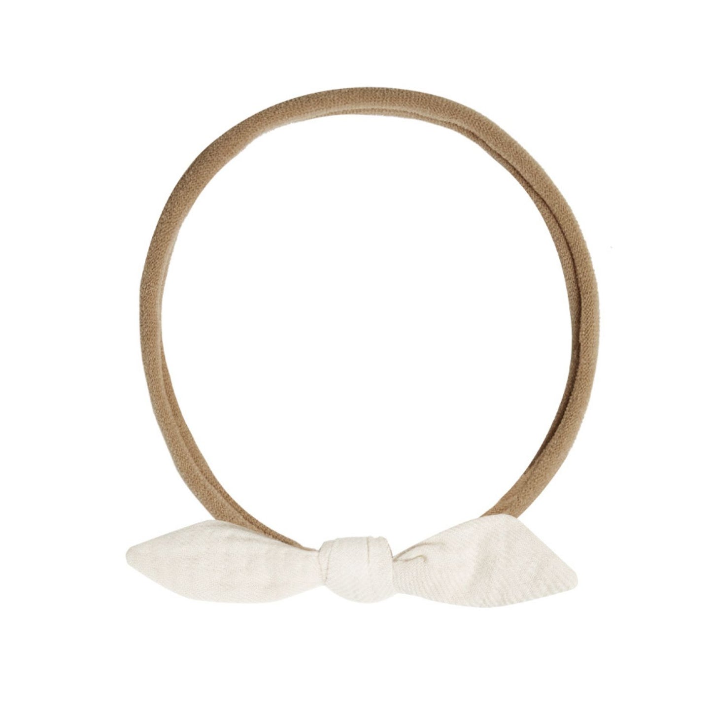 Quincy Mae Little Knot Headband - Ivory - Beige