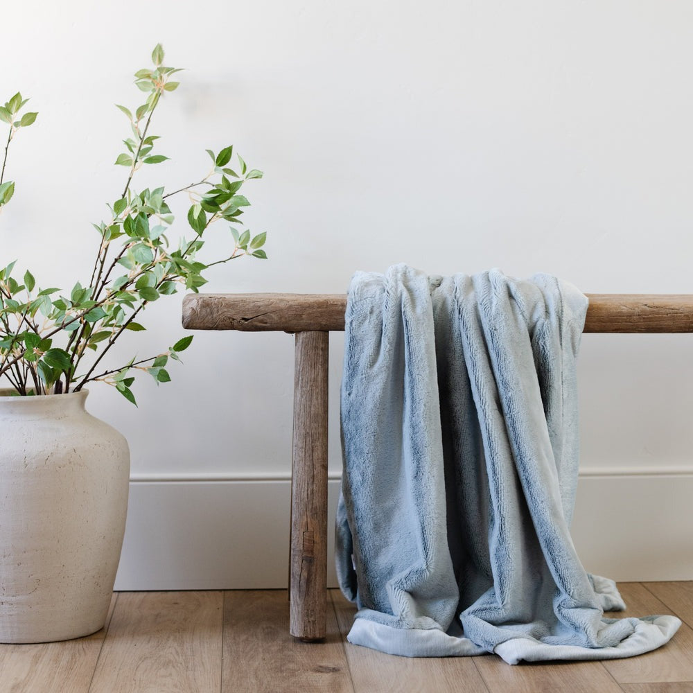 Saranoni Receiving Lush Blanket - Chambray