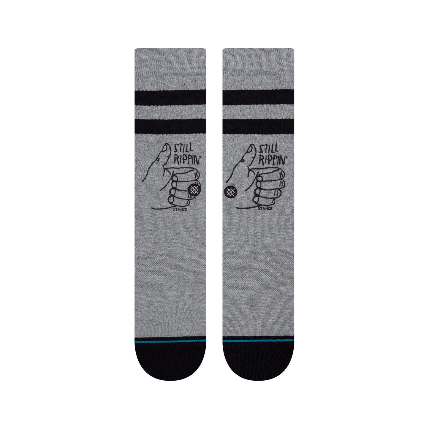 Stance Adult Crew Socks - Still Rippin - Grey