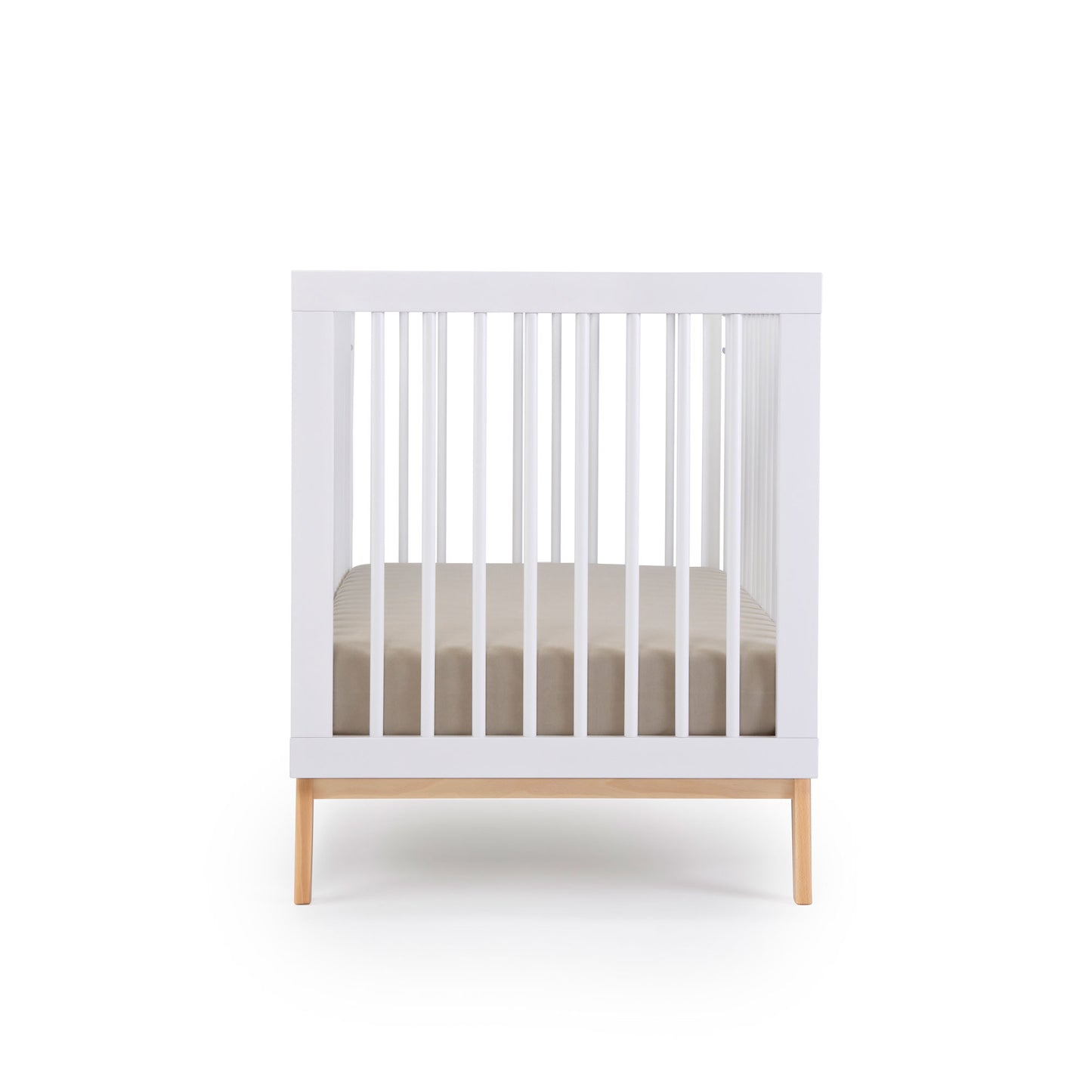 Dadada Soho 3-in-1 Convertible Crib - White / Natural