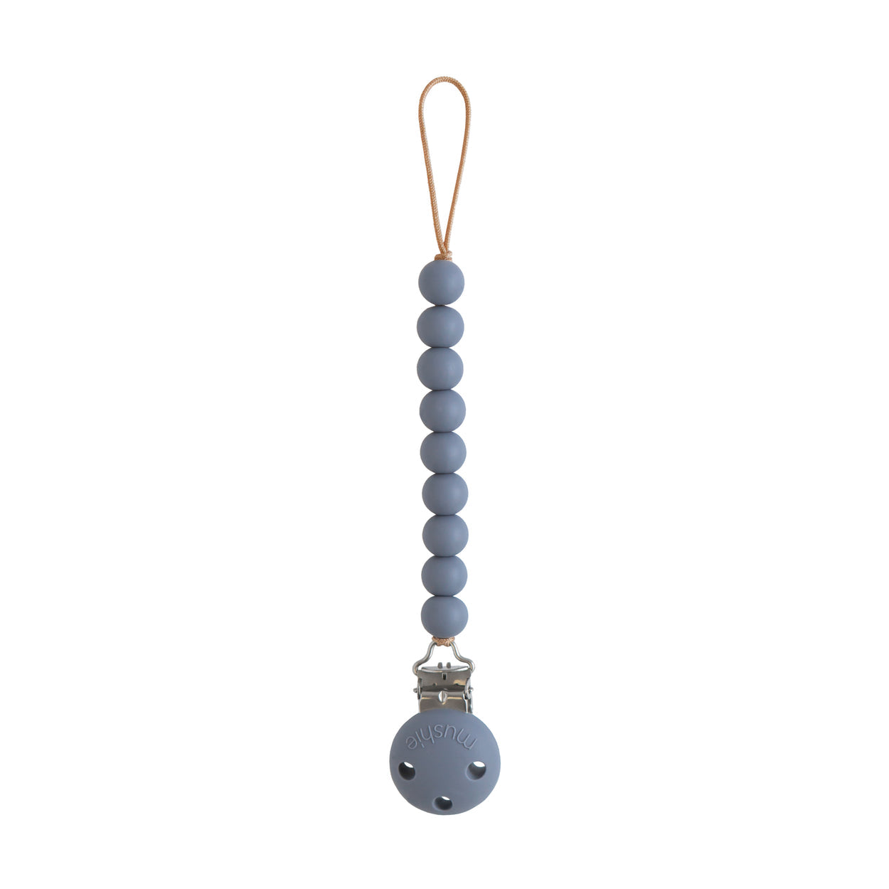Mushie Silicone Pacifier Clip - Hera - Tradewinds