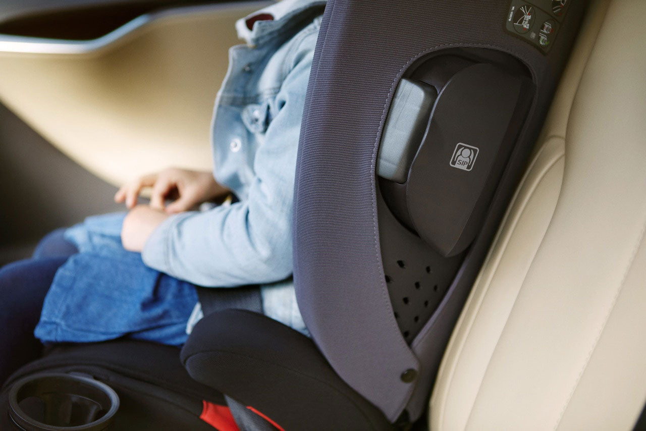 Child rides in Nuna AACE Combination Booster Car Seat