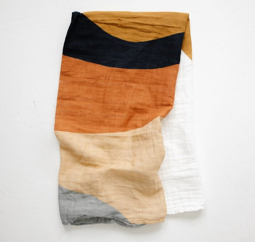 Clementine Kids Cotton Muslin Single Swaddle - Sunset