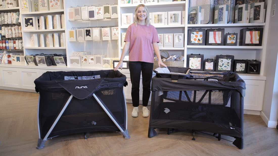 Video: Playard Comparison: 4moms breeze plus v. Nuna Sena Aire