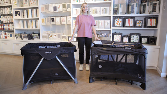 Video: Playard Comparison: 4moms breeze plus v. Nuna Sena Aire