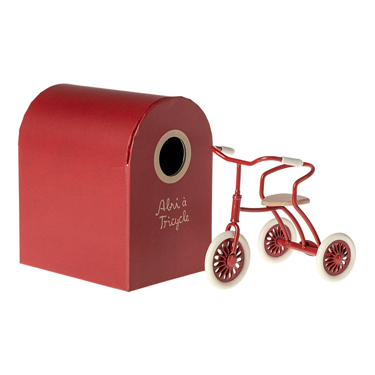 Maileg Mouse Abri A Tricycle - Red