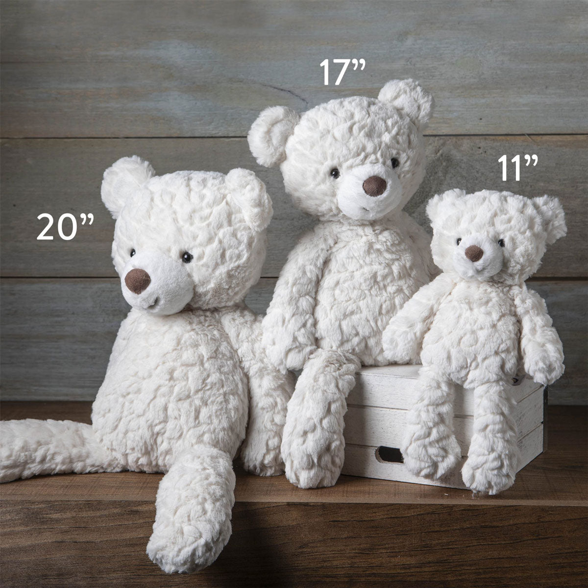 Size comparison of Mary Meyer Putty Bear - Cream
