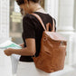Woman wears Azaria La Mere Backpack Original - Maple