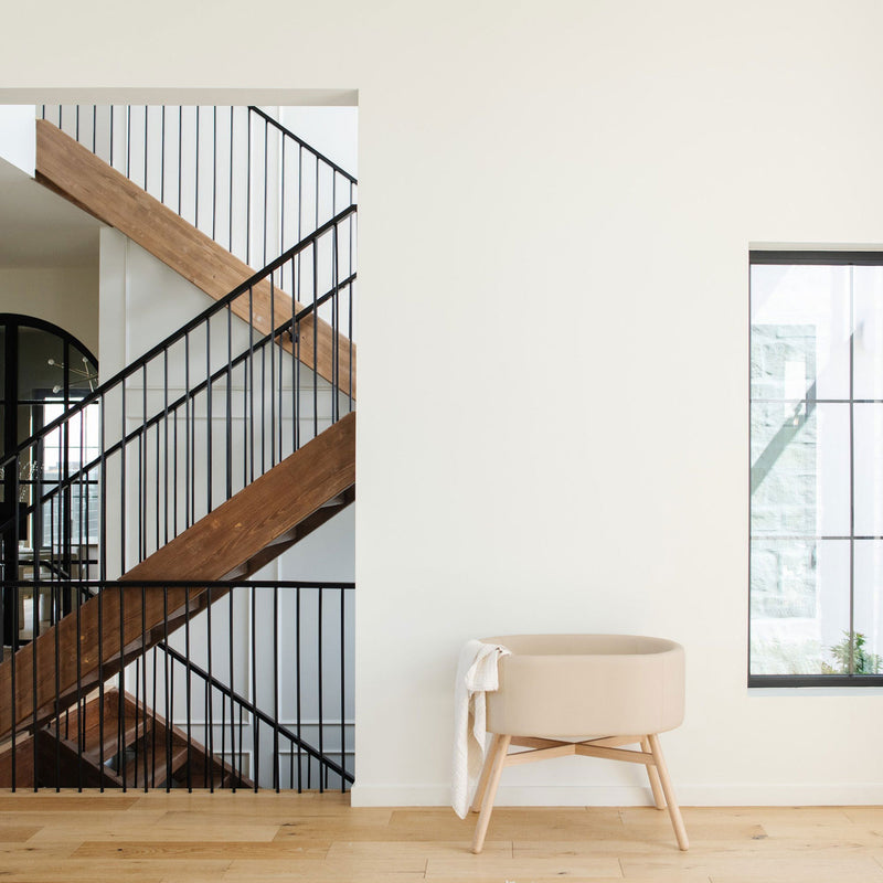 Babyletto x GATHRE Capsule Bassinet - Millet in home
