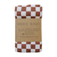 Mebie Baby Bamboo Stretch Swaddle Blanket - Rust Checkered
