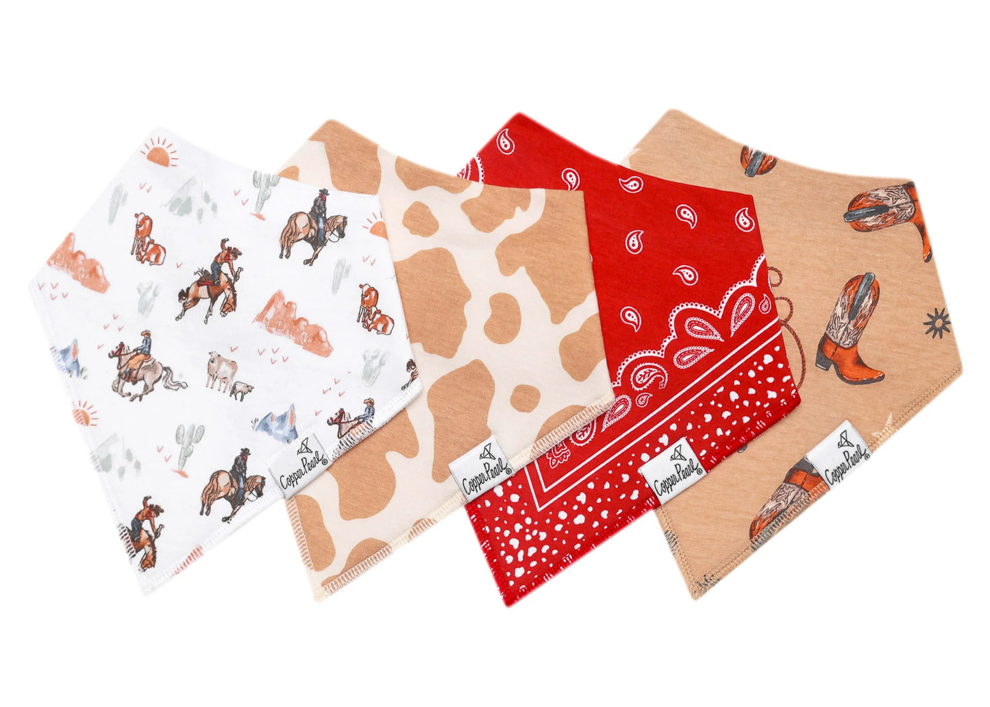 Copper Pearl Baby Bandana Bibs