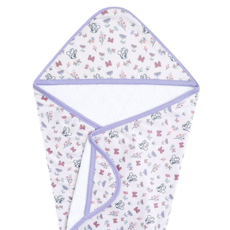 Copper Pearl Knit Hooded Towel - Minnie Mouse's Bowquet