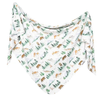Copper Pearl Knit Swaddle Blanket