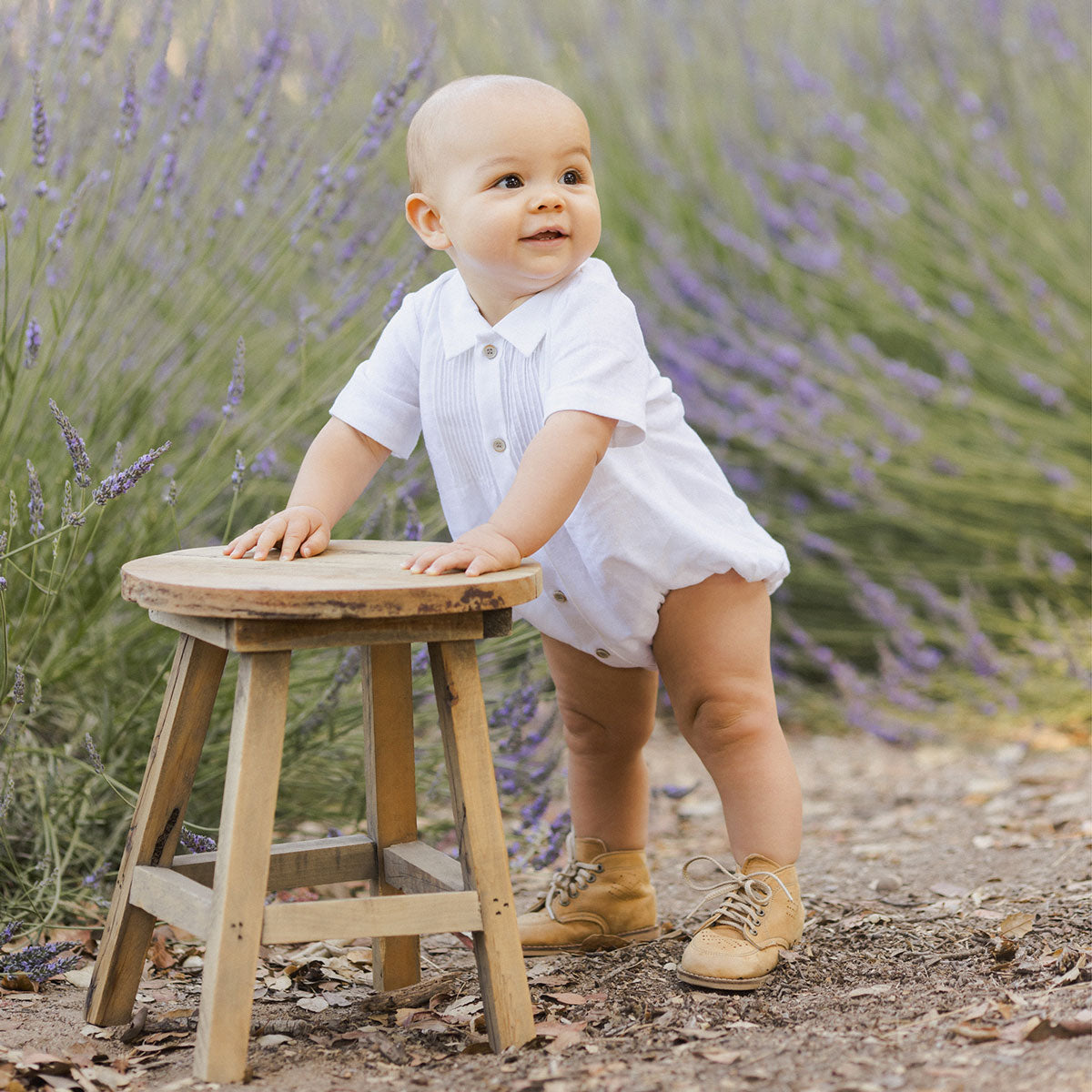 Noralee Henry Romper - White