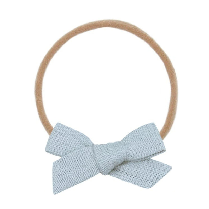 Lou Lou and Company Linen Bow Headband - Small - Dove