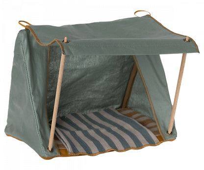 Maileg Mouse Happy Camper Tent - Rolled Door and Wooden Sticks