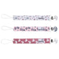Copper Pearl Binky Clip Set - Minnie Mouse