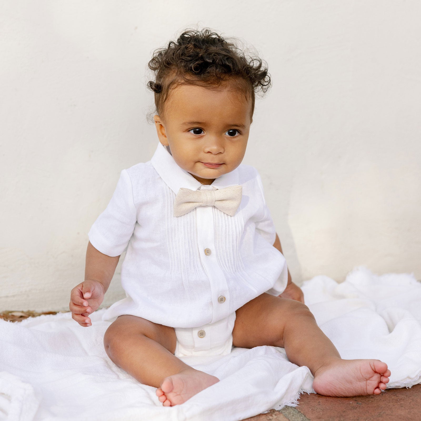 Noralee Henry Romper - White