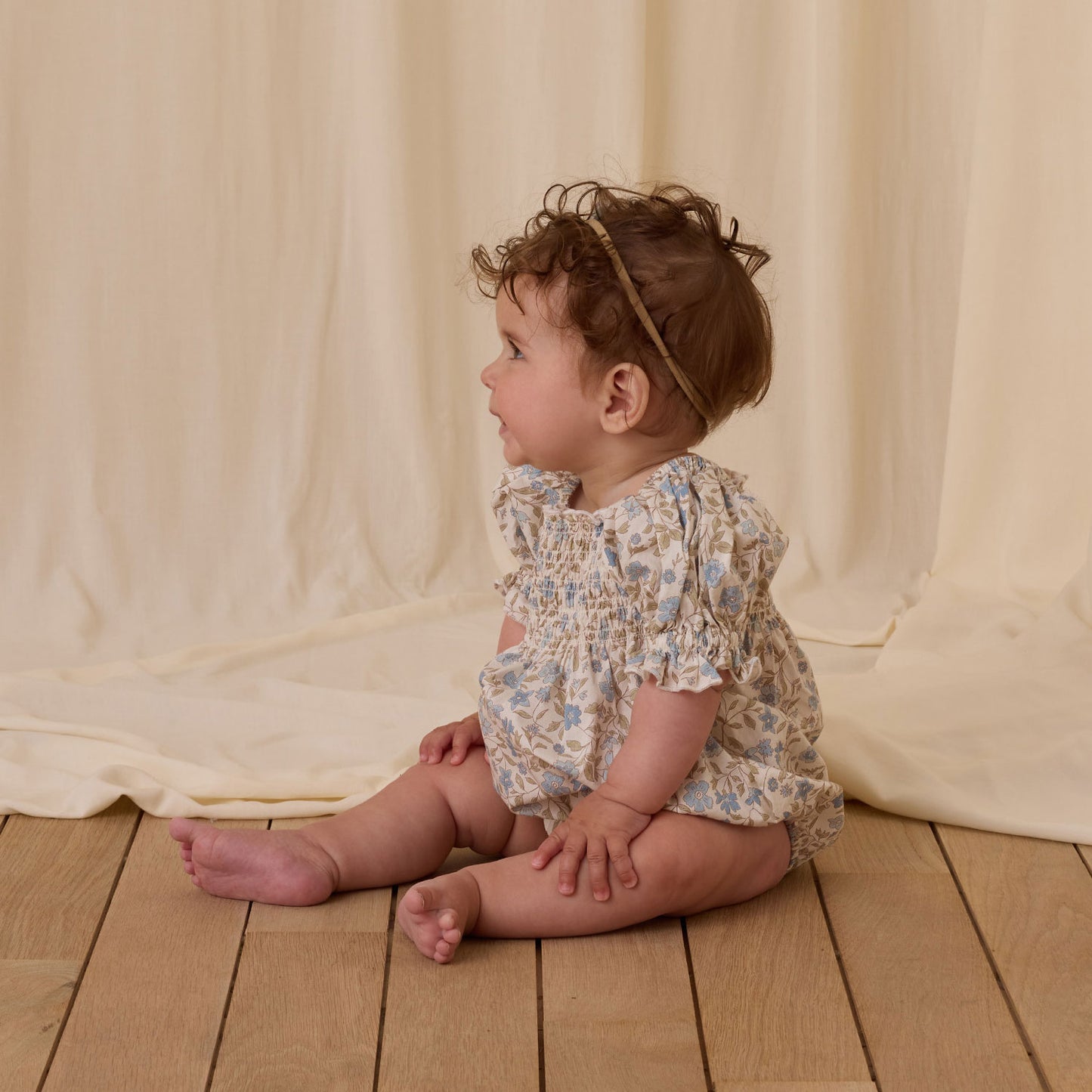 Noralee Hazel Romper - Blue Garden