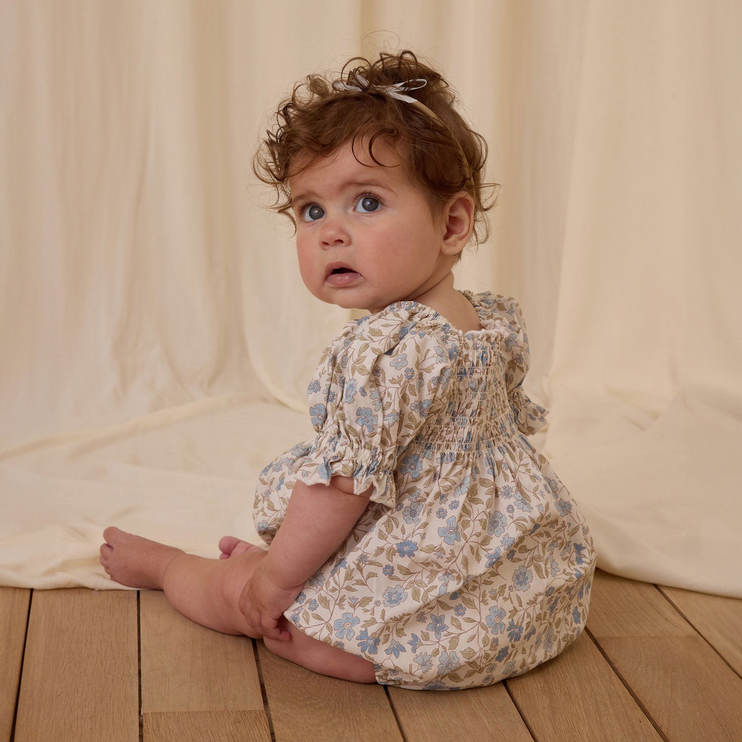 Noralee Hazel Romper - Blue Garden