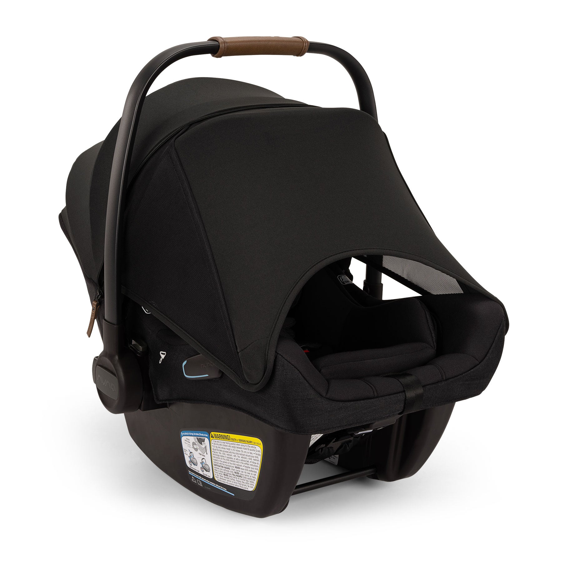 Nuna PIPA Aire RX Infant Car Seat with RELX Base - Caviar