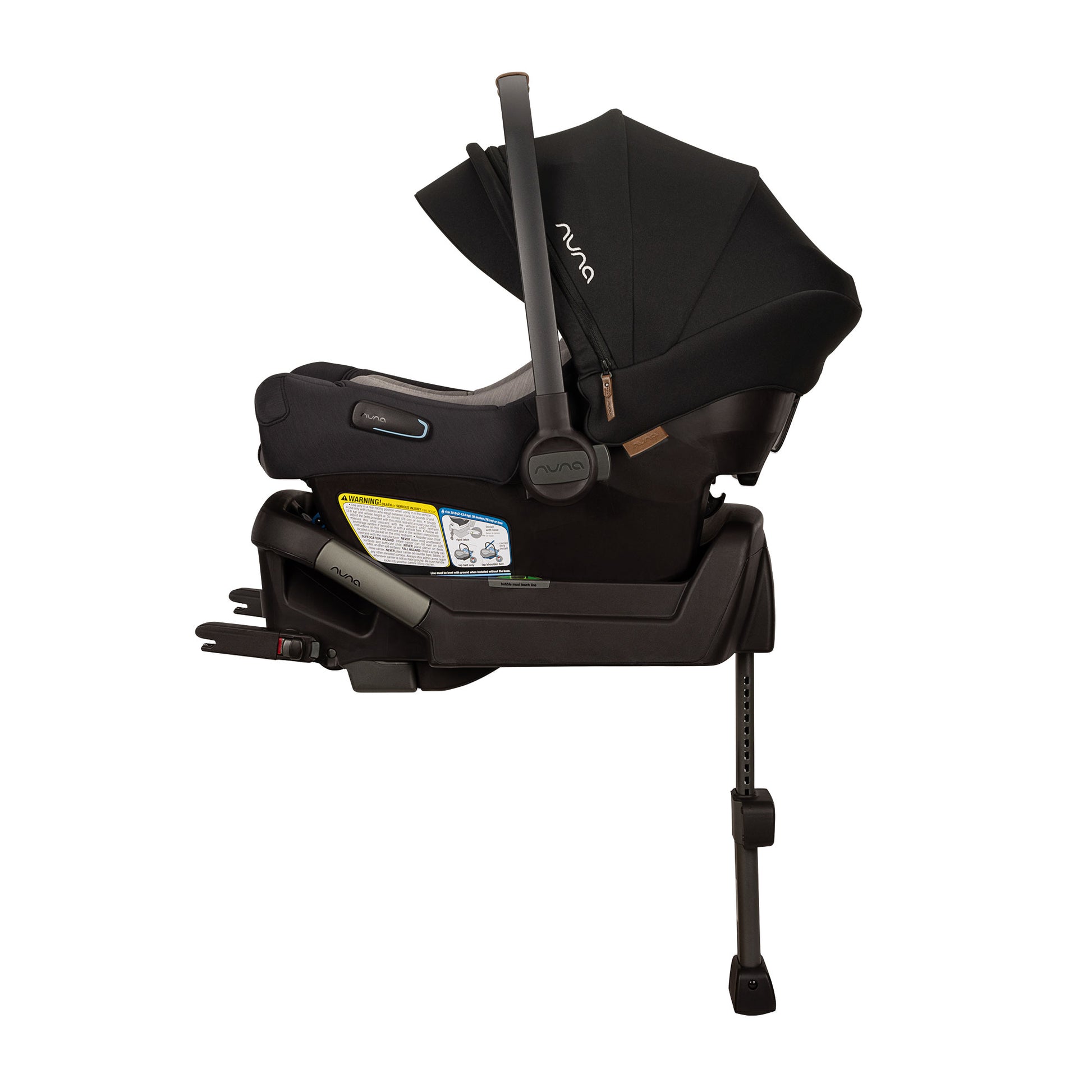Nuna PIPA Aire Infant Car Seat with Base - Caviar