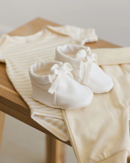 Quincy Mae Baby Booties - Ivory