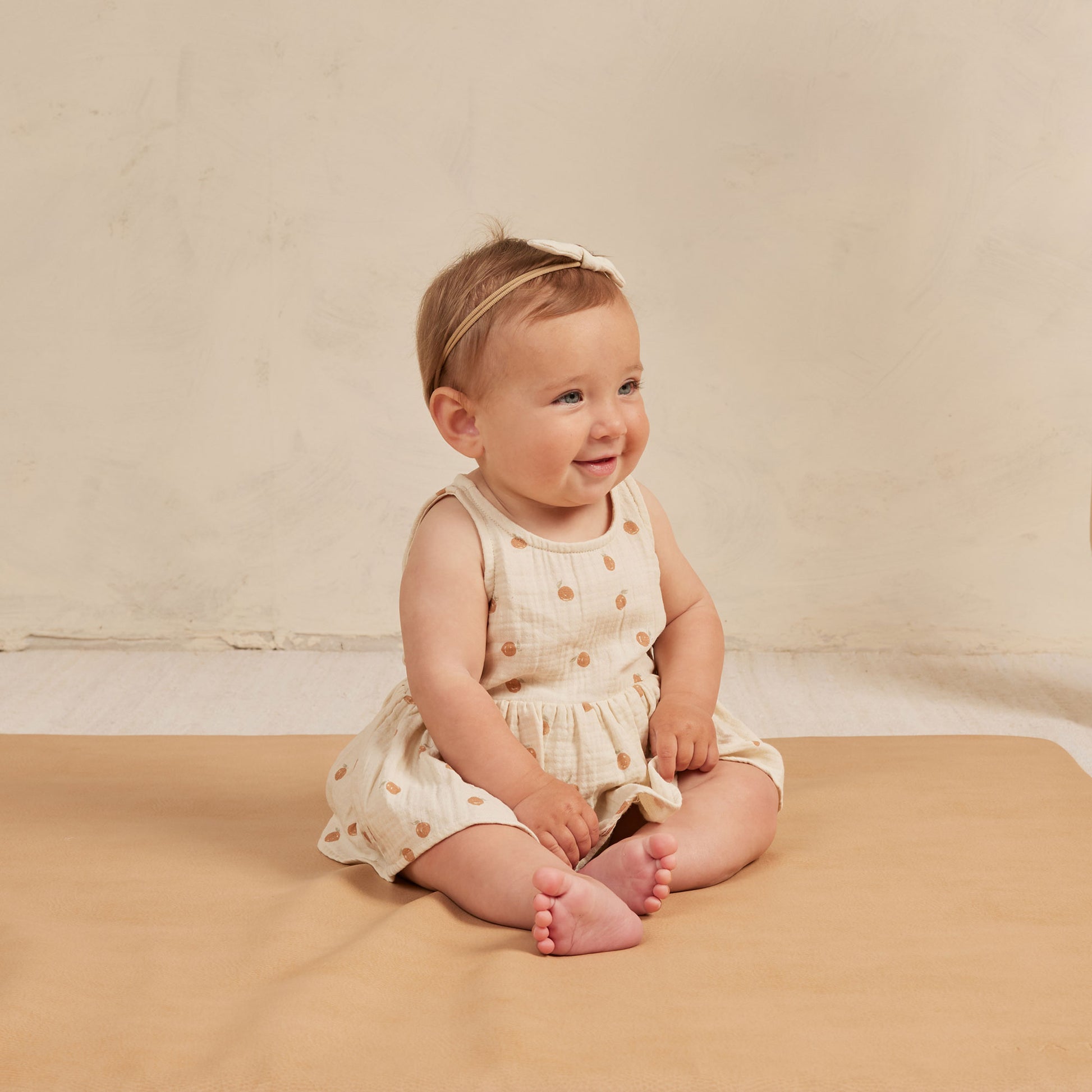 Quincy Mae Little Knot Headband - Ivory - Beige