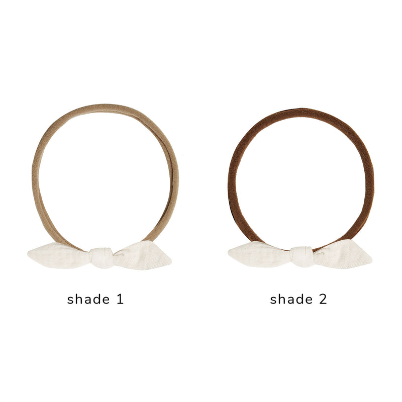 Quincy Mae Little Knot Headband - Ivory