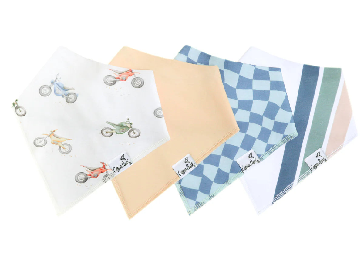 Copper Pearl Baby Bandana Bibs