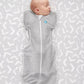Baby wearing Love to Dream Swaddle Up Original Swaddler - Gray