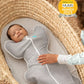 Baby wearing Love to Dream Swaddle Up Original Swaddler - Gray