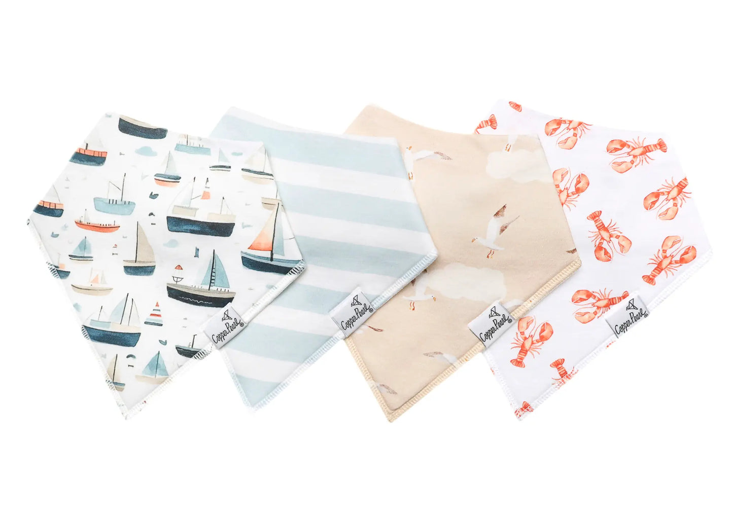 Copper Pearl Baby Bandana Bibs
