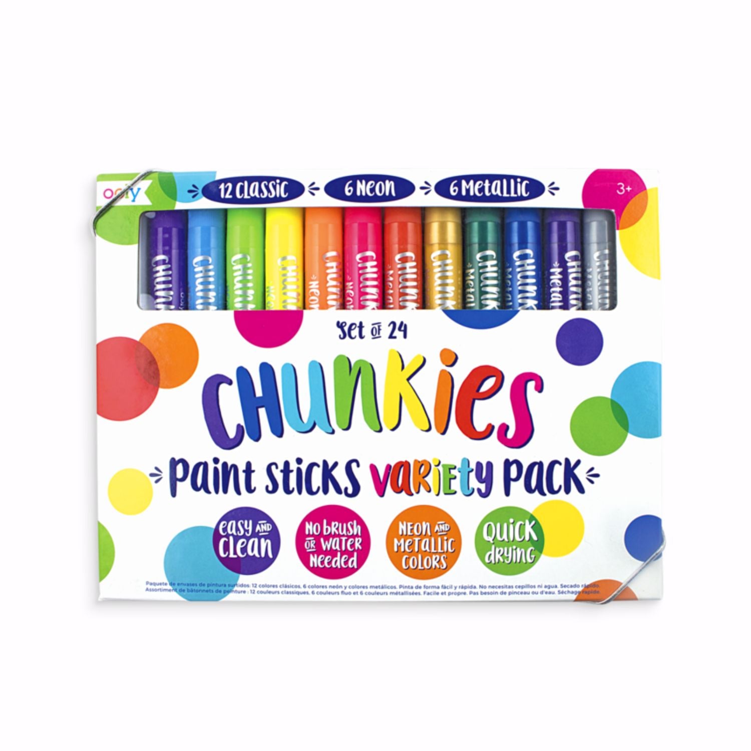 OOLY Chunkies Paint Sticks Variety Pack - Set of 24