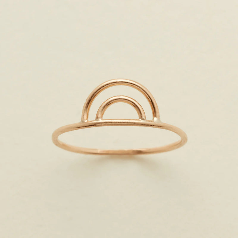 Made by Mary Gold Filled Rainbow Ring