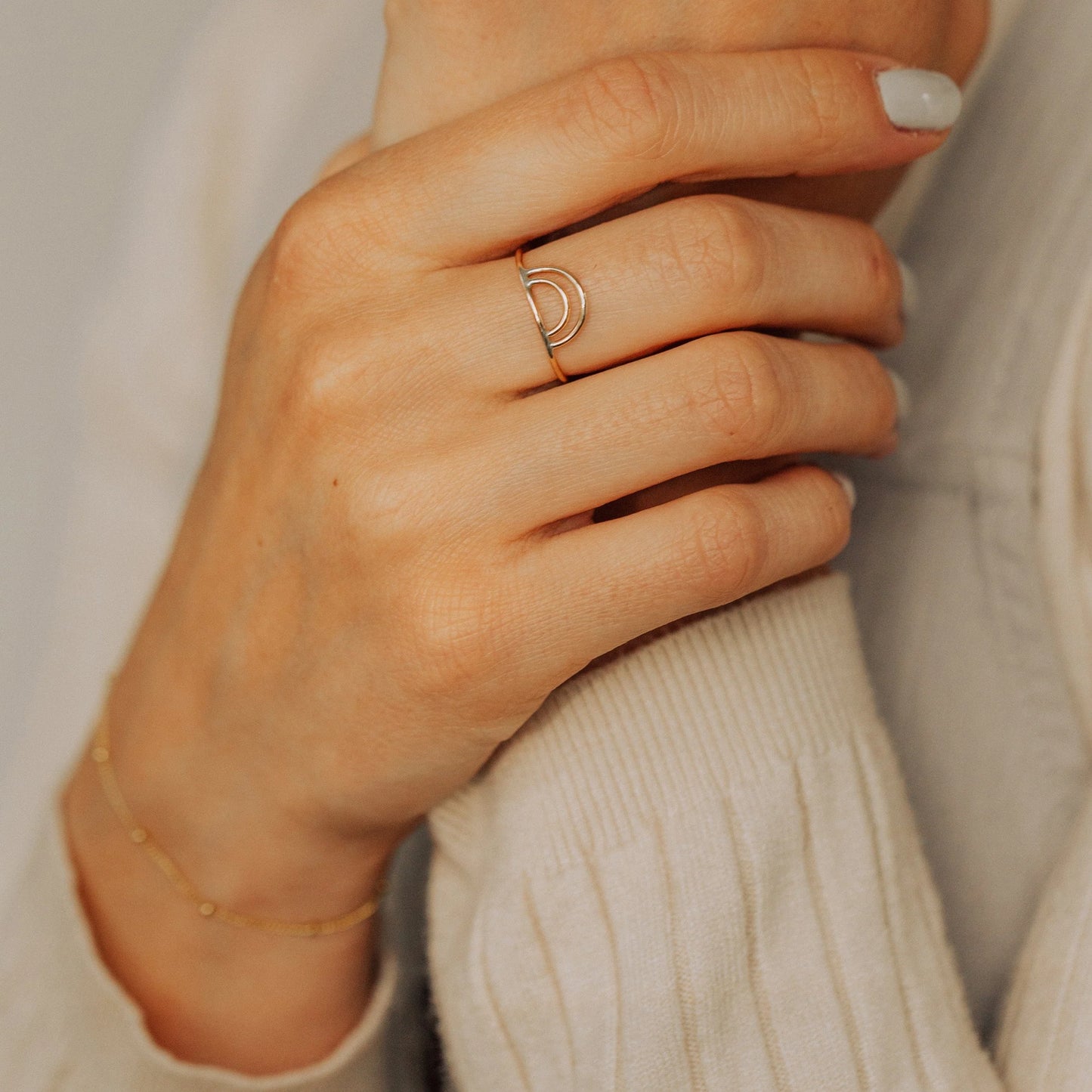 Made by Mary Gold Filled Rainbow Ring