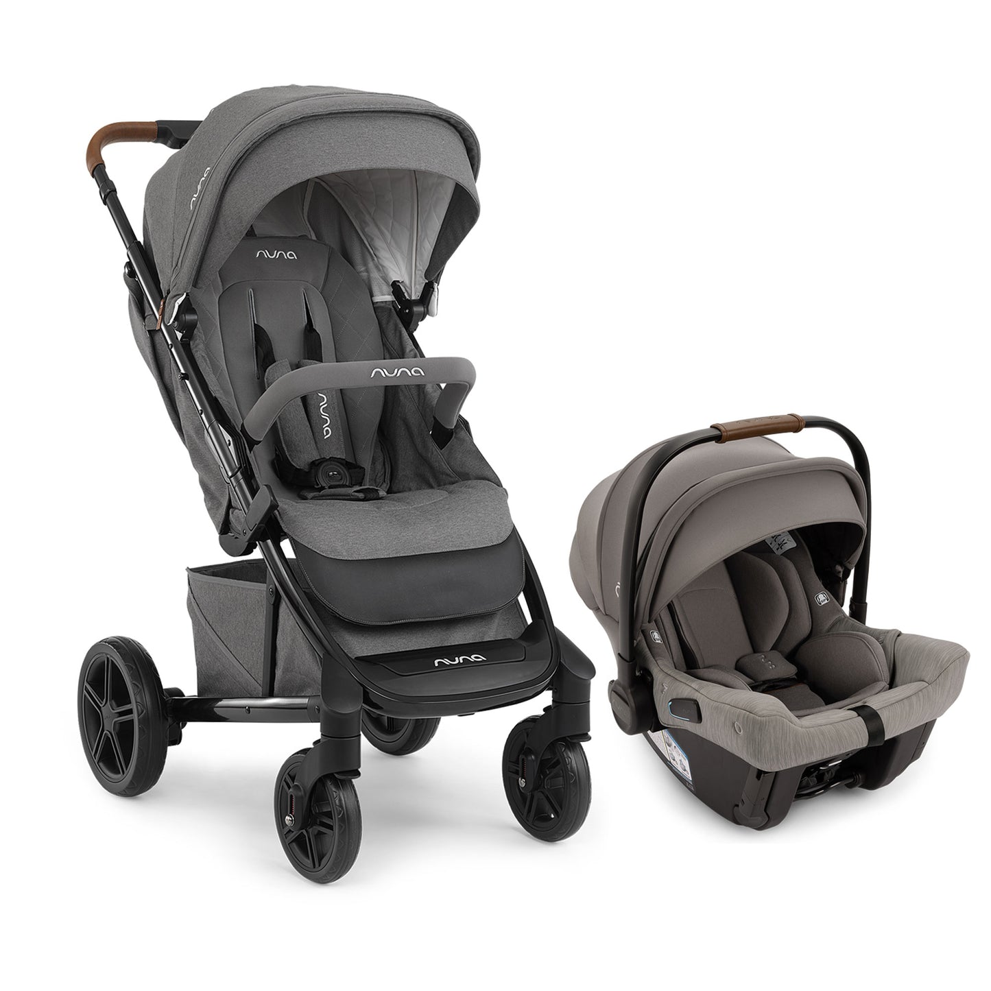 Nuna TAVO Stroller and PIPA Urbn Car Seat Travel System - Granite