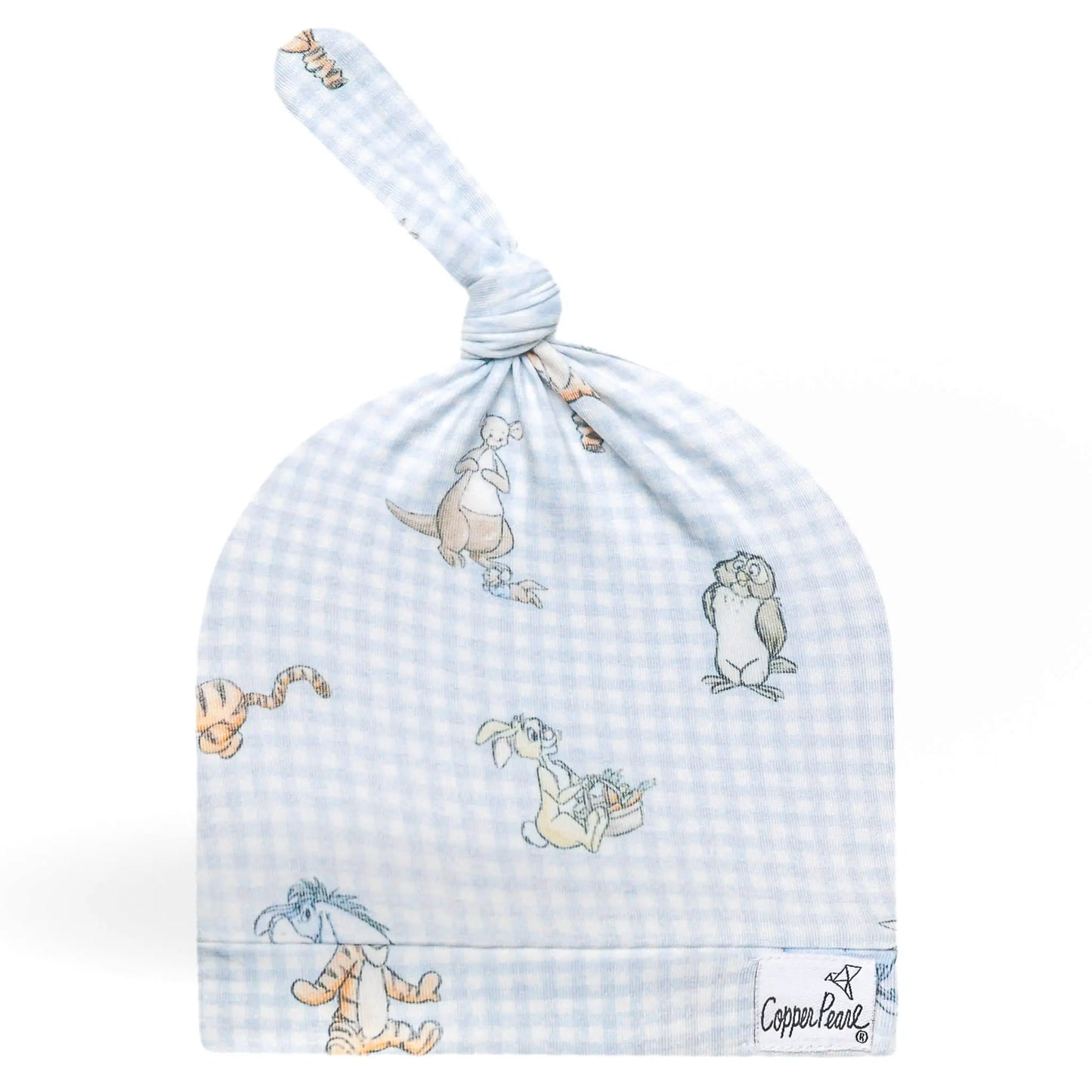 Copper Pearl Knit Top Hat - 0-4M