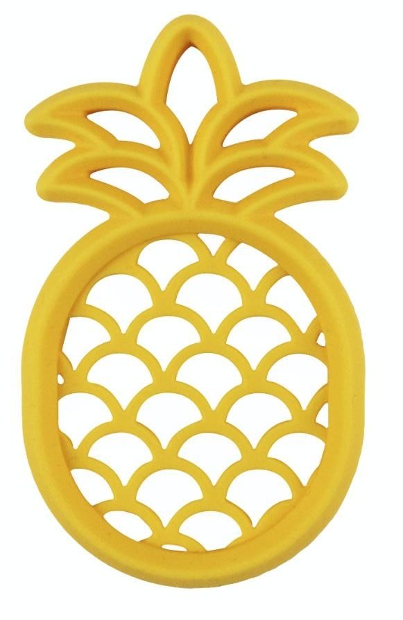 Itzy Ritzy Chew Crew Silicone Baby Teether - Pineapple
