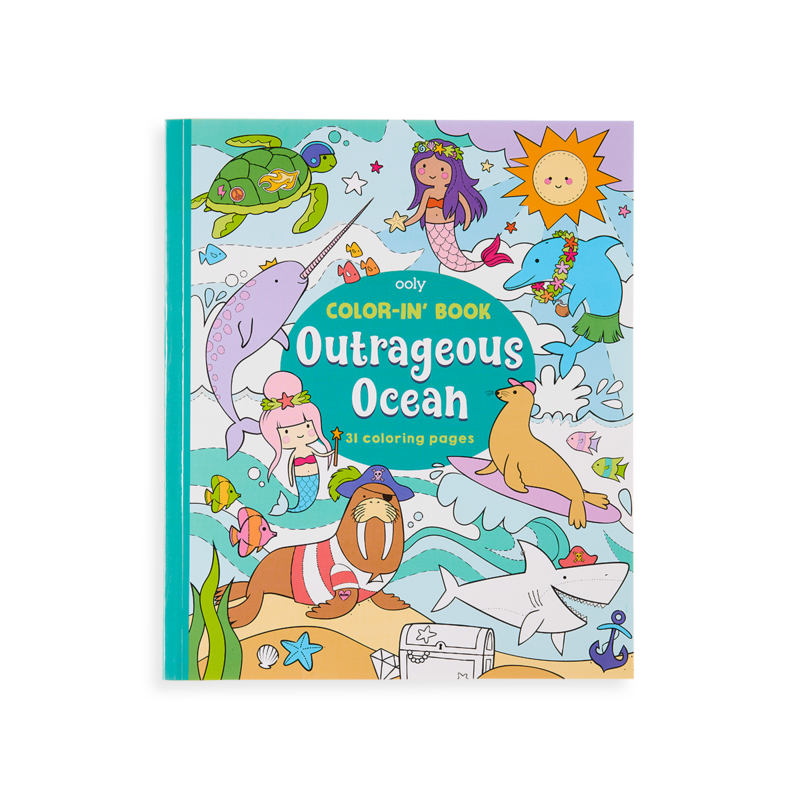 OOLY Color-in' Book - Outrageous Ocean