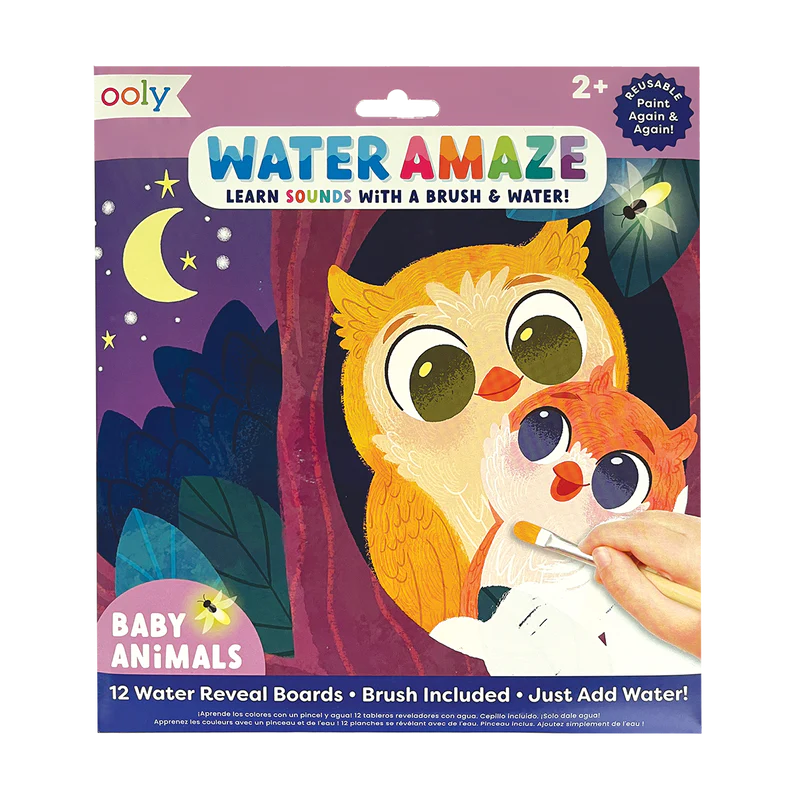 OOLY Water Amaze Water Reveal Boards - Baby Animals
