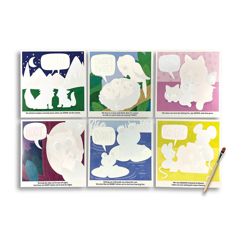OOLY Water Amaze Water Reveal Boards - Baby Animals