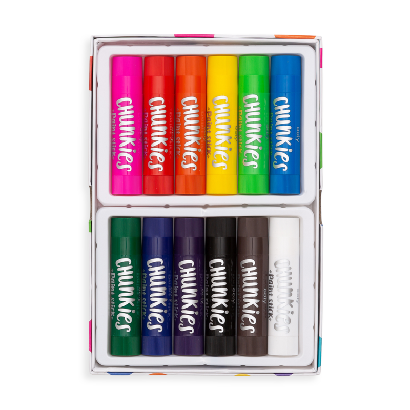 OOLY Chunkies Paint Sticks Original Pack - Set of 12