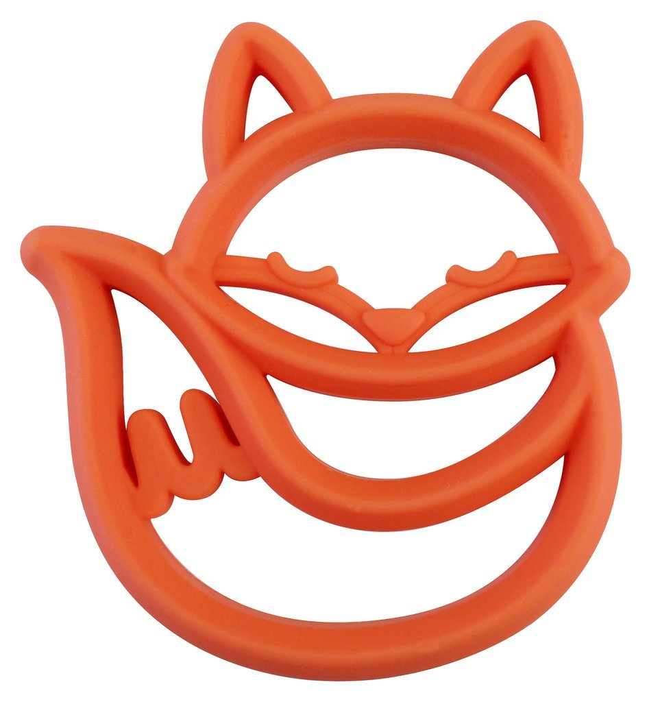Itzy Ritzy Chew Crew Silicone Baby Teether - Fox